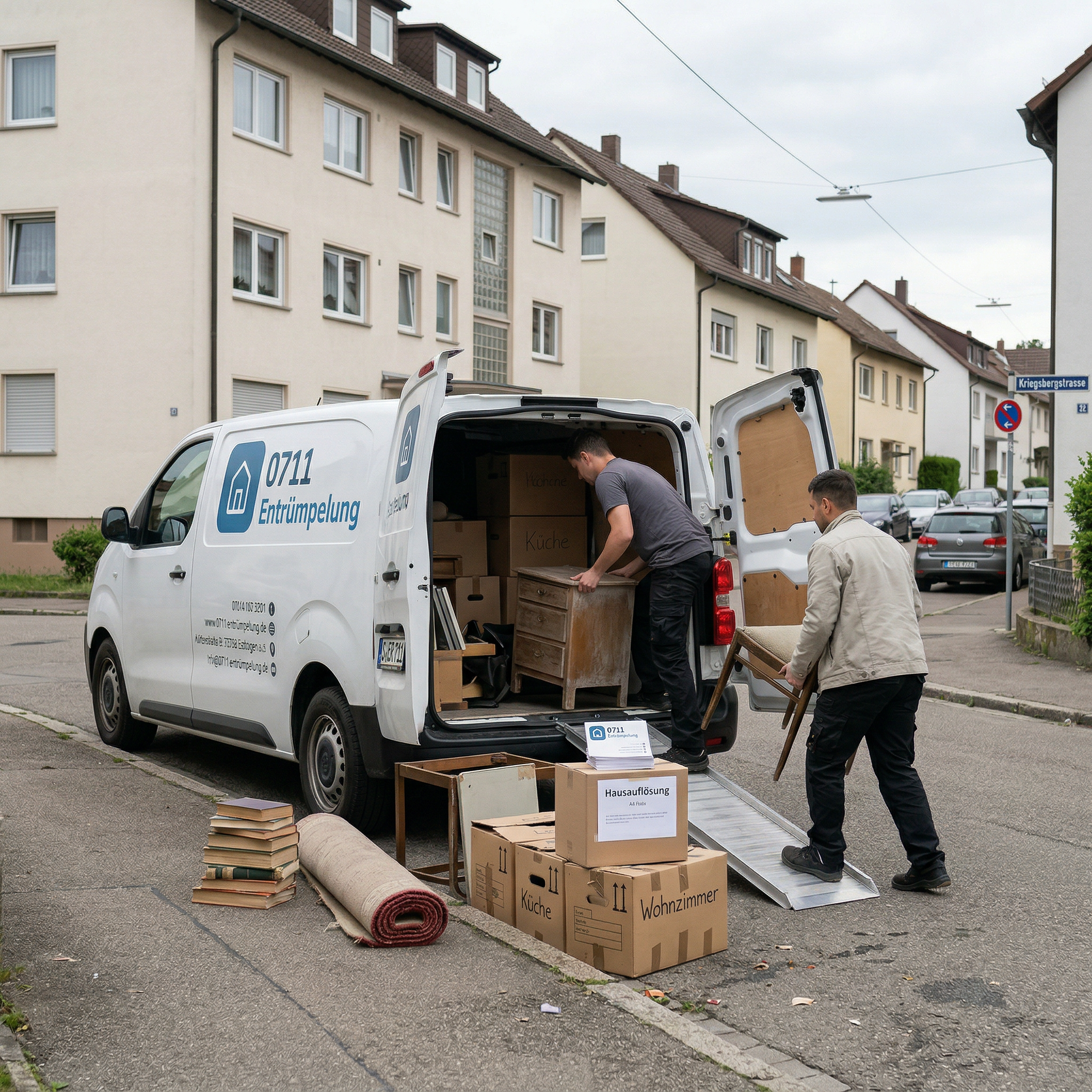 0711 Entrümpelung – Team bei der Arbeit